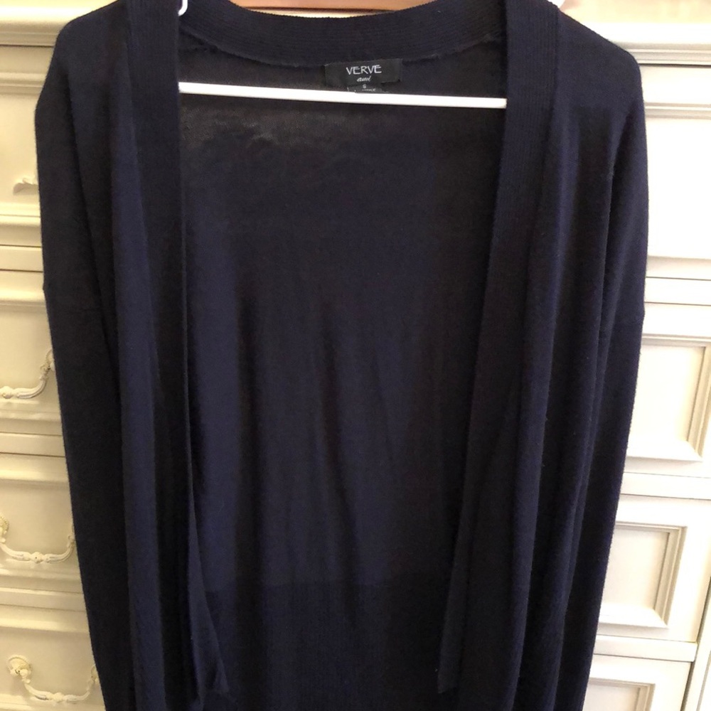 Navy cardigan